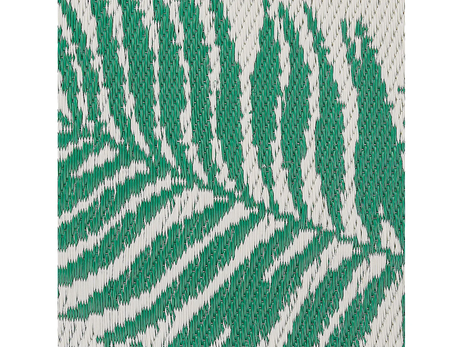 Tapis extérieur vert émeraude au motif feuilles de palmier 120 x 180 cm KOTA