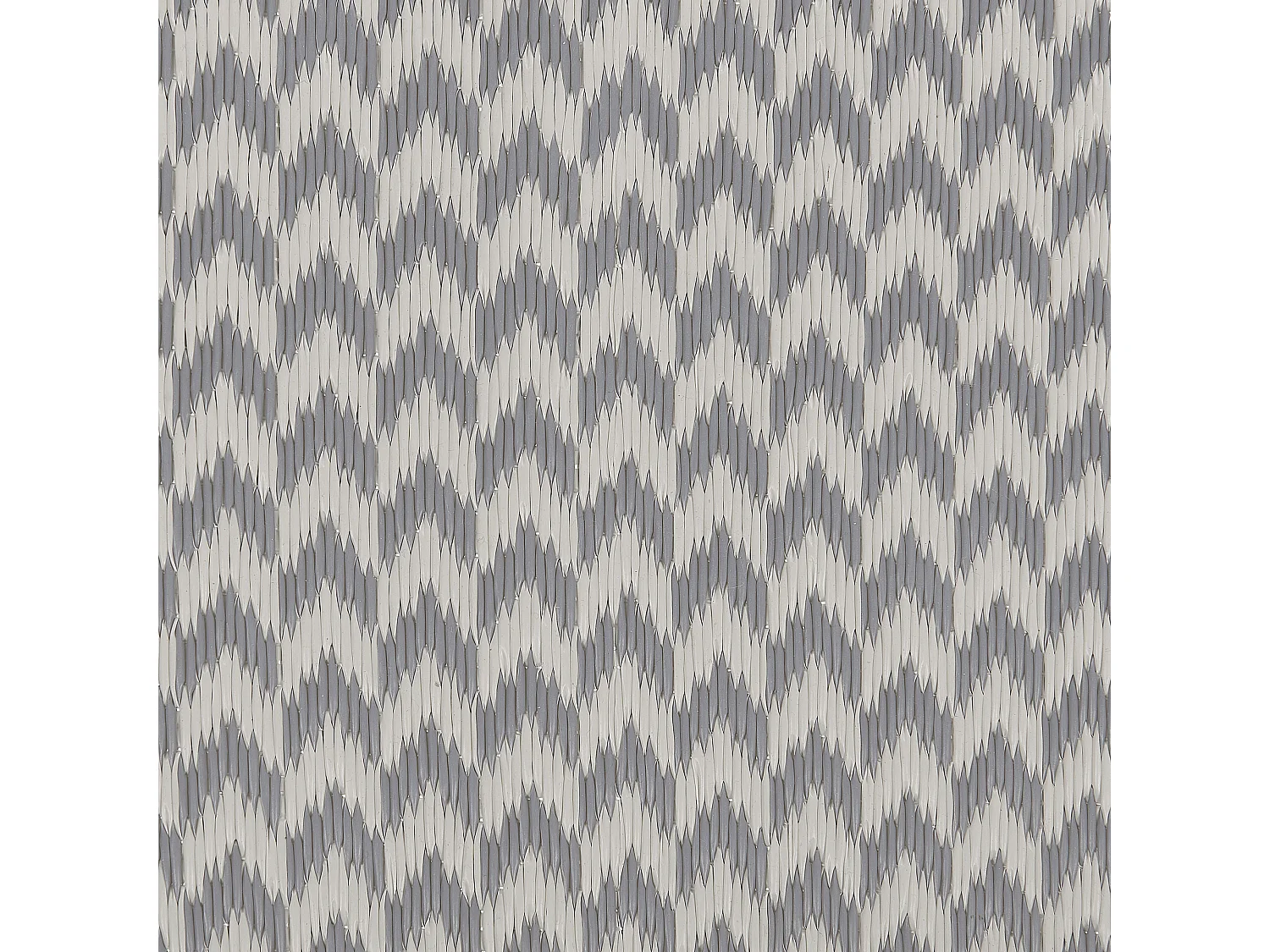 Rechteckiger Outdoor-Teppich in Grau mit modernem Zackenmuster 60x90 cm Mango