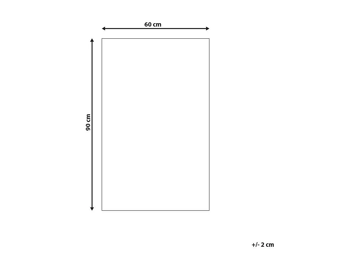Tapis d'extérieur MANGO Gris 60 x 90 cm