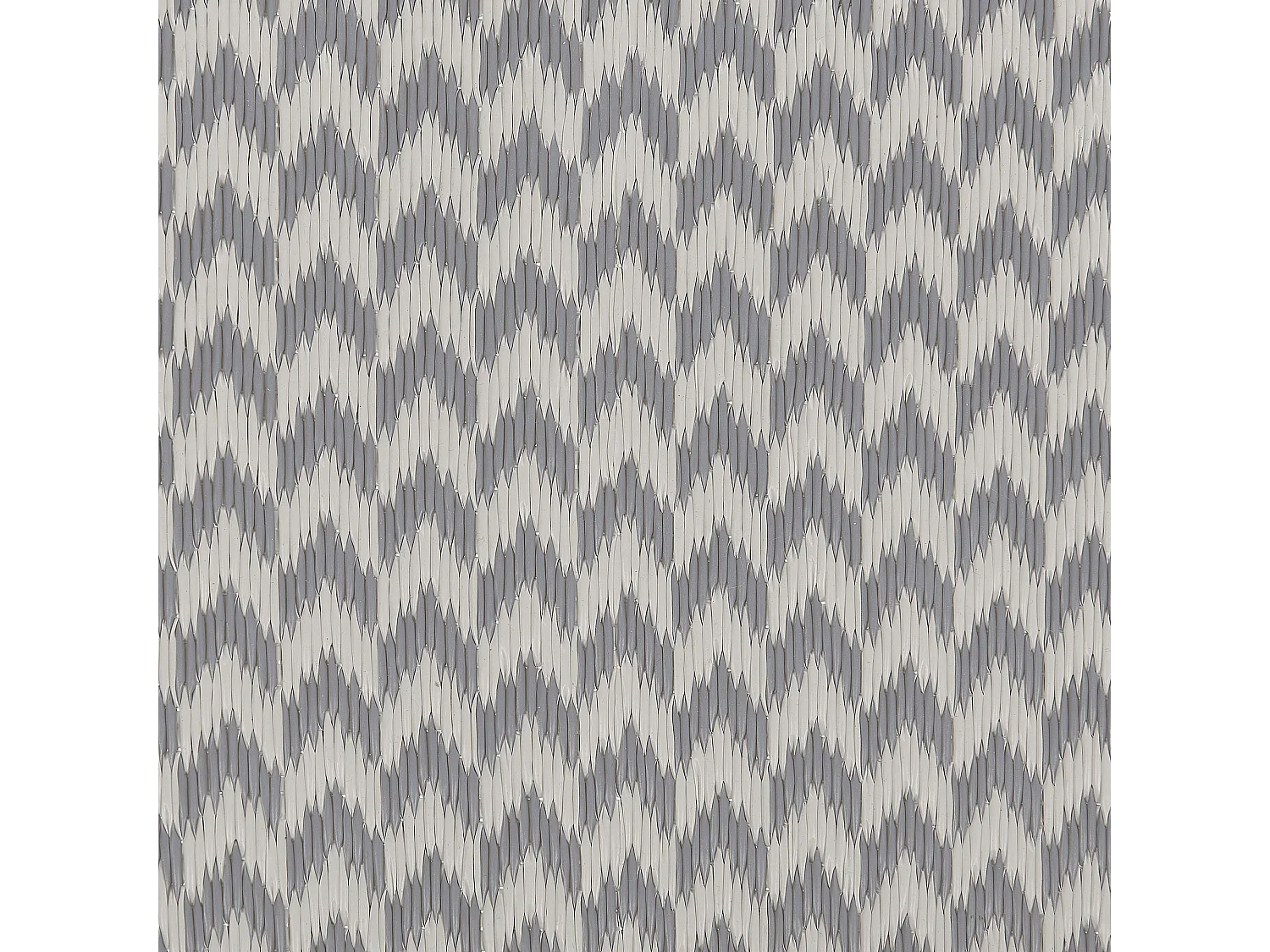 Rechteckiger Outdoor-Teppich in Grau mit modernem Zackenmuster 60x90 cm Mango