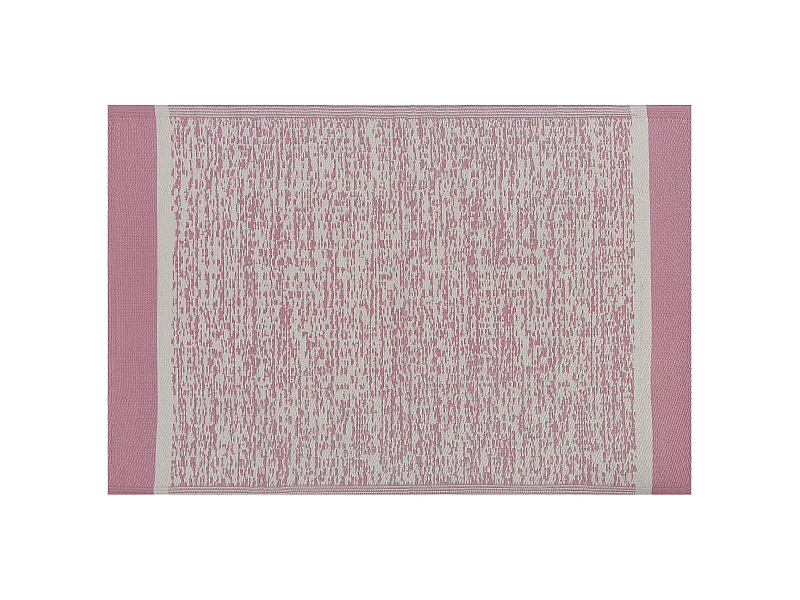 Outdoor Teppich rosa 120x180 cm Bodenschutzmatte Kunststoffmatte Ballari
