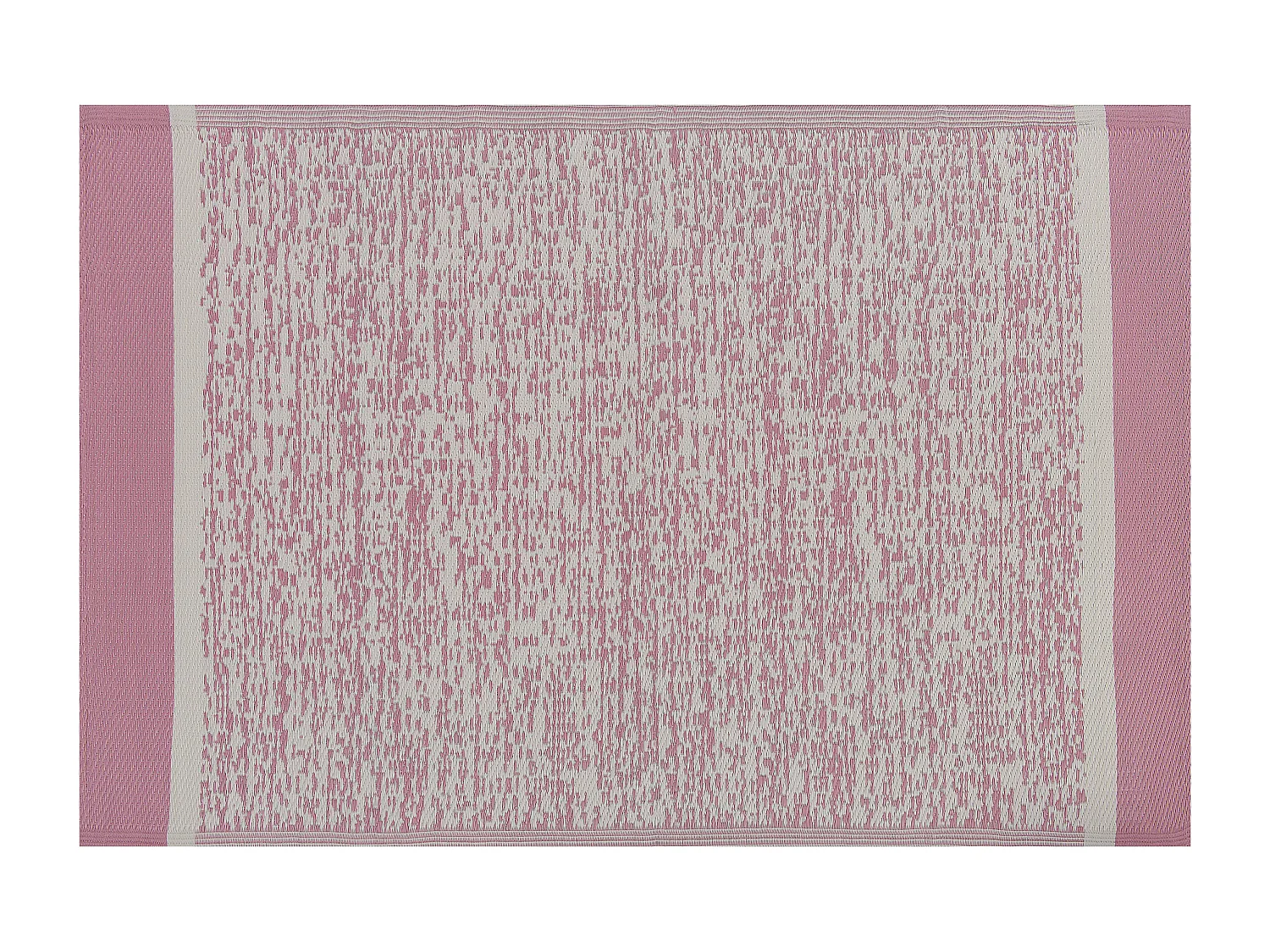 Outdoor Teppich rosa 120x180 cm Bodenschutzmatte Kunststoffmatte Ballari