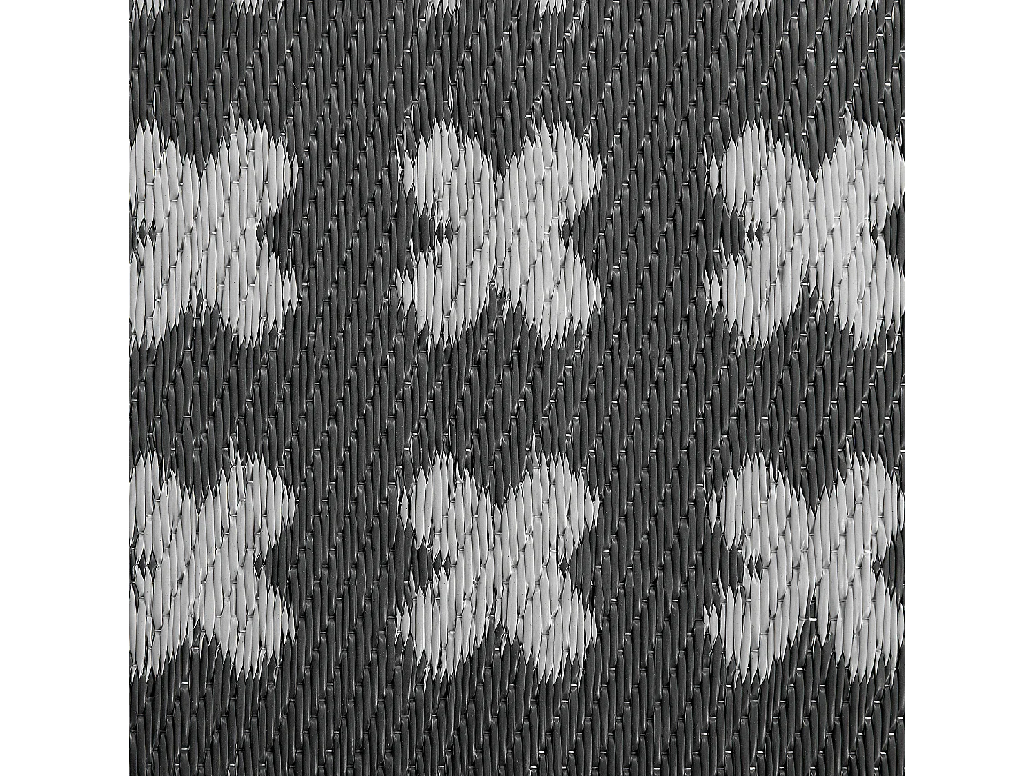 Rechteckiger Outdoor-Teppich in Schwarz mit modernem Muster 90x180 cm Rohtak