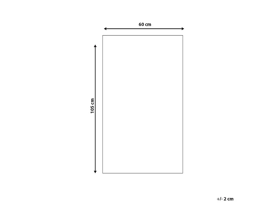 Tappeto per esterni HISAR 60 x 105 cm Grigio