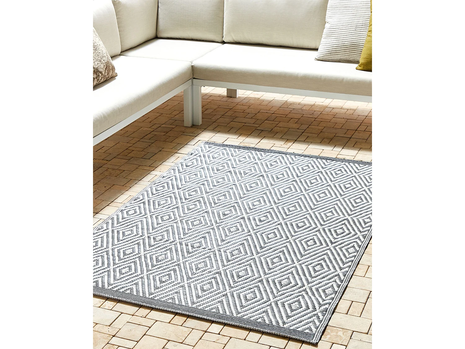 Tapis d'extérieur SIKAR Gris 120 x 180 cm