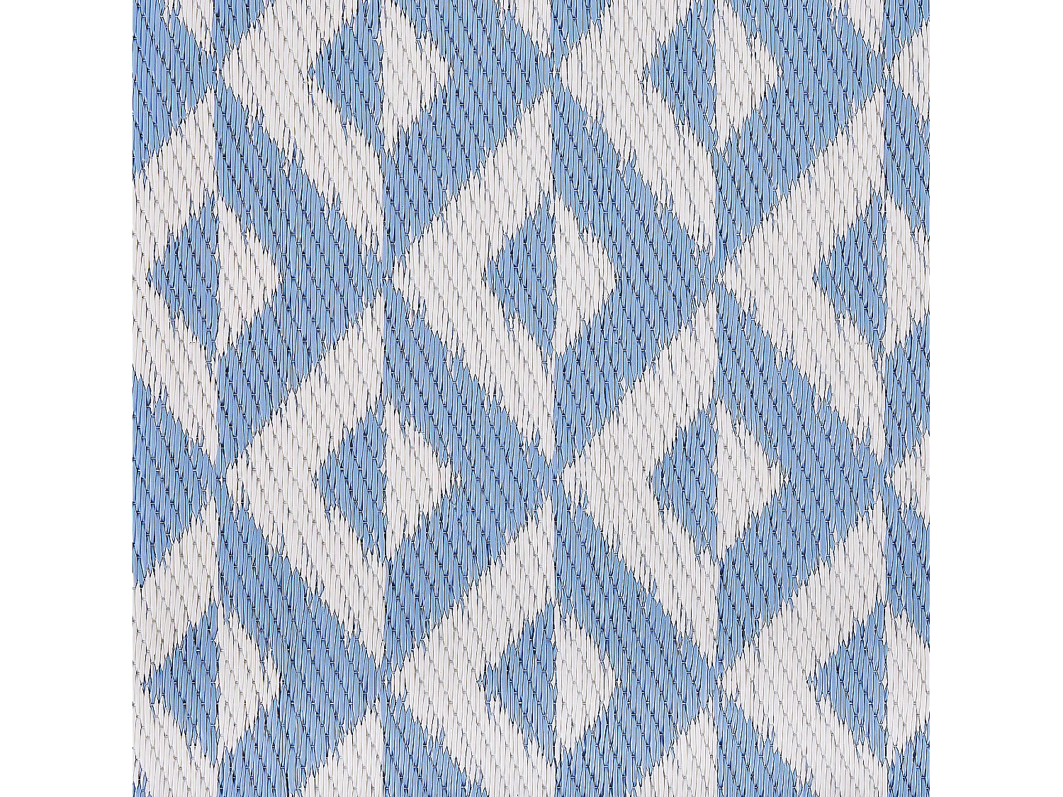 Tapis extérieur au motif géométrique bleu 120 x 180 cm BIHAR