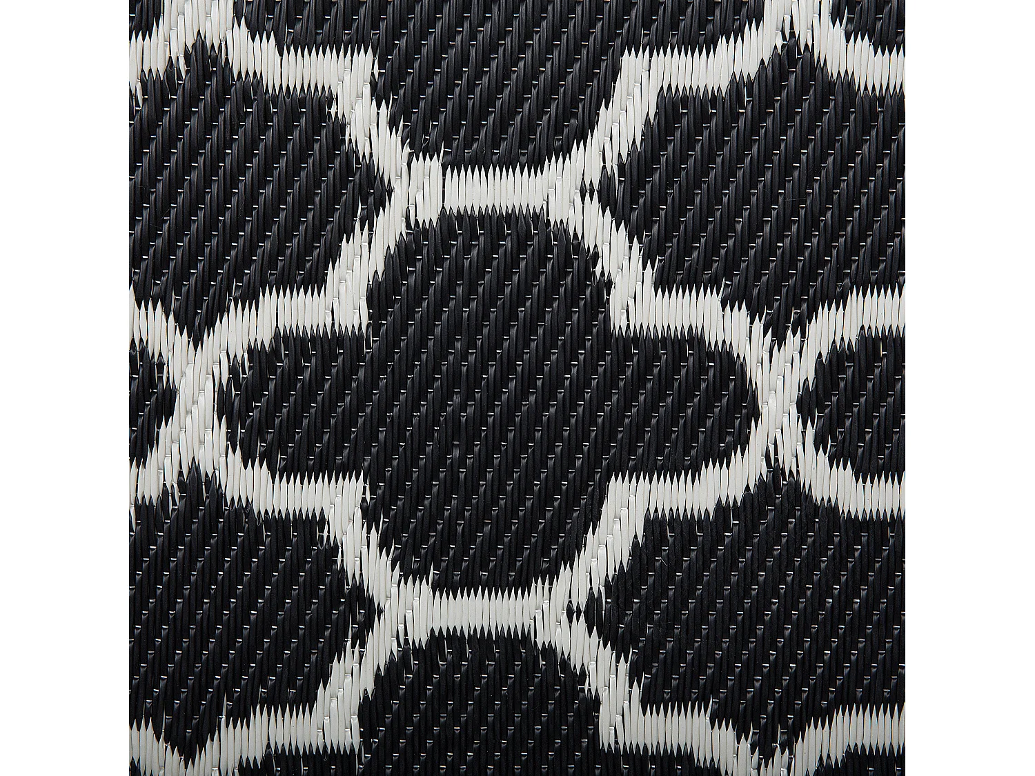 Vloerkleed polypropyleen zwart 90x180 cm SURAT