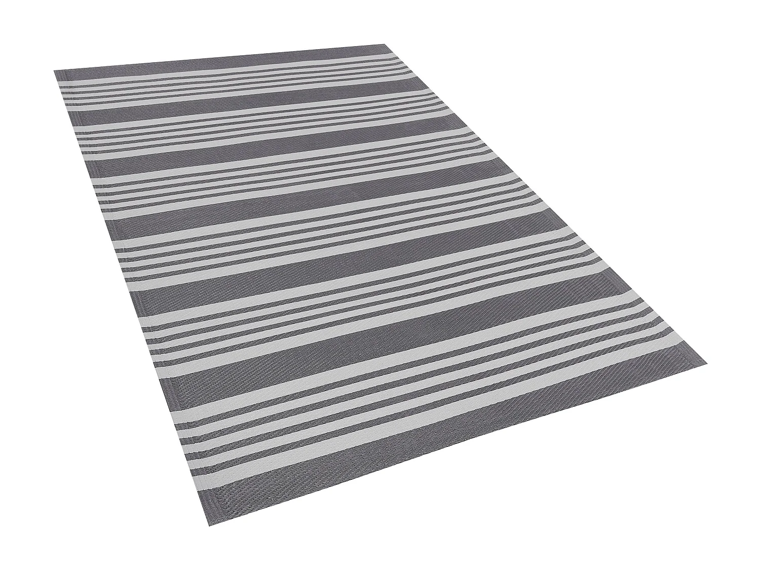 Rechteckiger Outdoor-Teppich mit Streifenmuster in Grau 120x180 cm Delhi