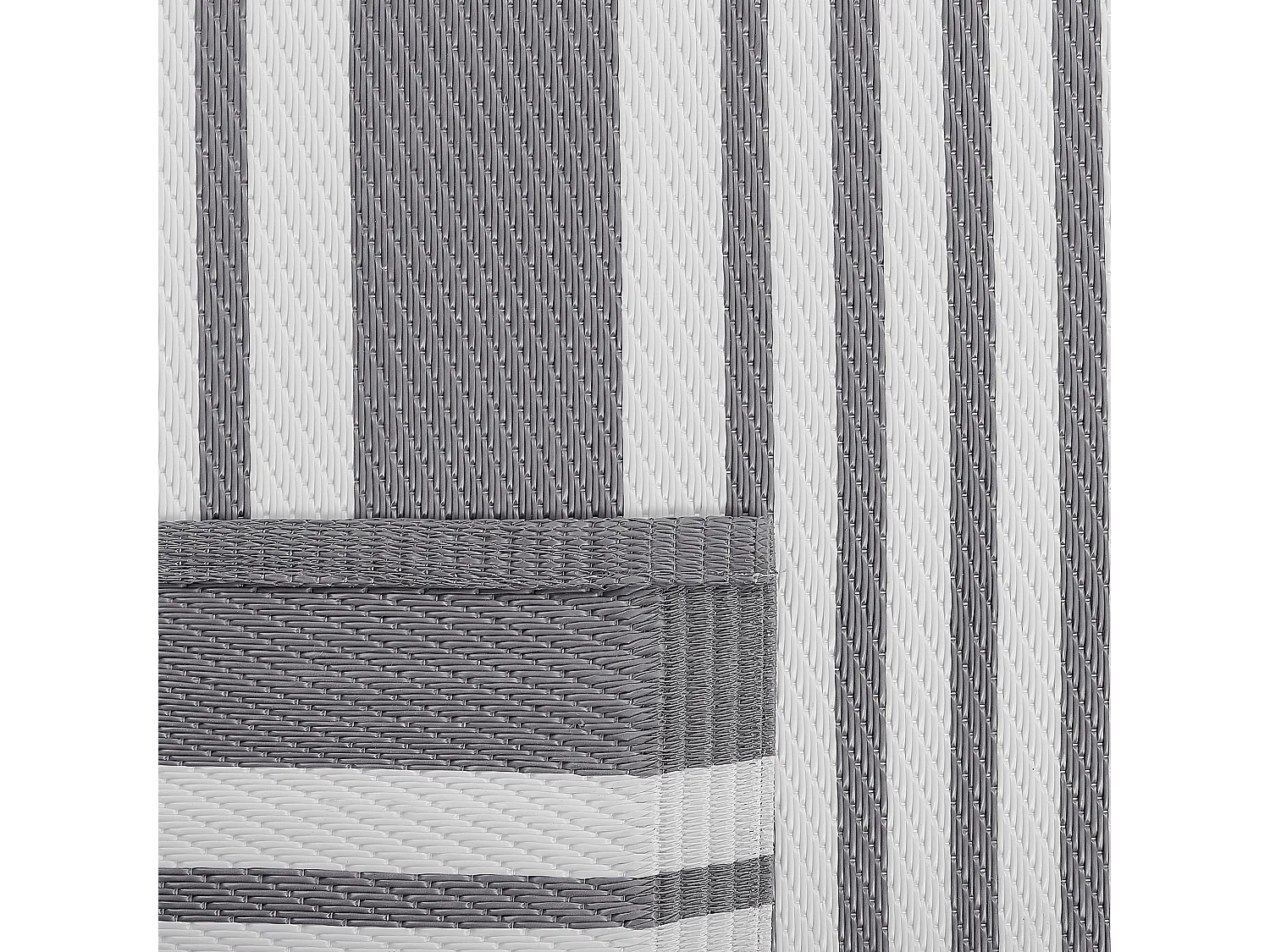 Rechteckiger Outdoor-Teppich mit Streifenmuster in Grau 120x180 cm Delhi