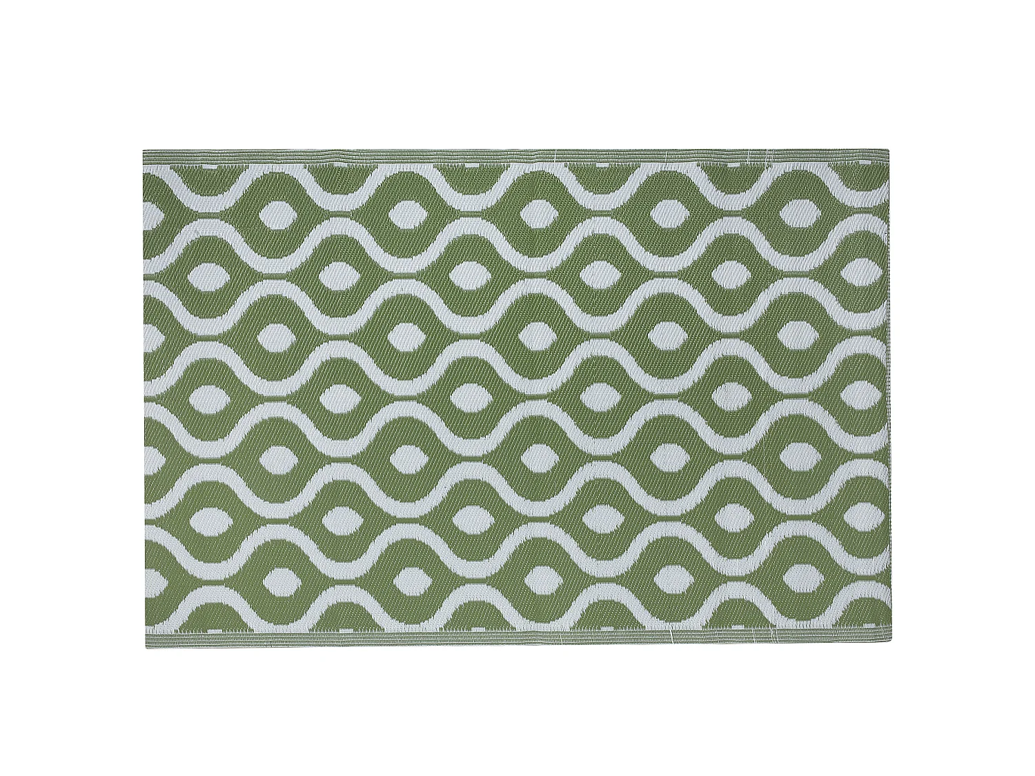 Outdoor Teppich grün 120x180 cm Bodenschutzmatte Kunststoffmatte Pune