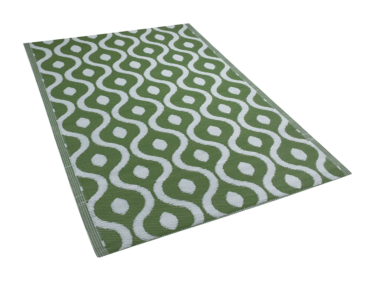 Outdoor Teppich grün 120x180 cm Bodenschutzmatte Kunststoffmatte Pune