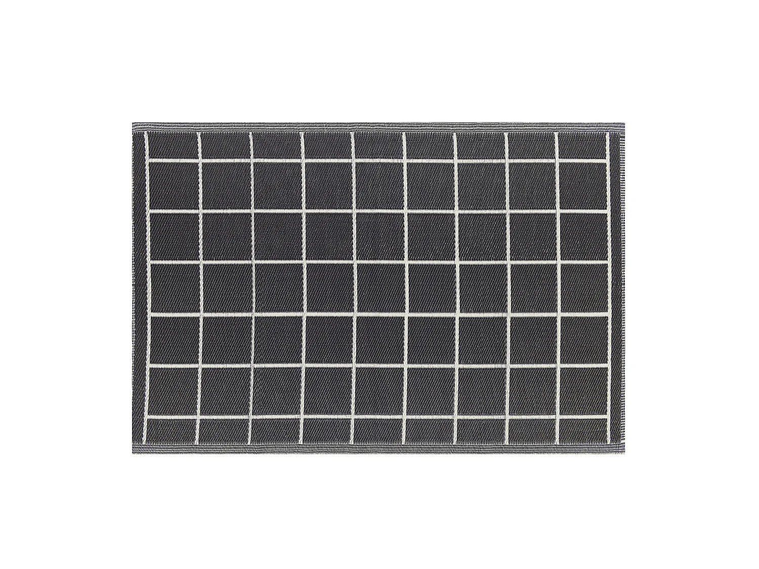 Tapis d'extérieur RAMPUR Noir 120 x 180 cm