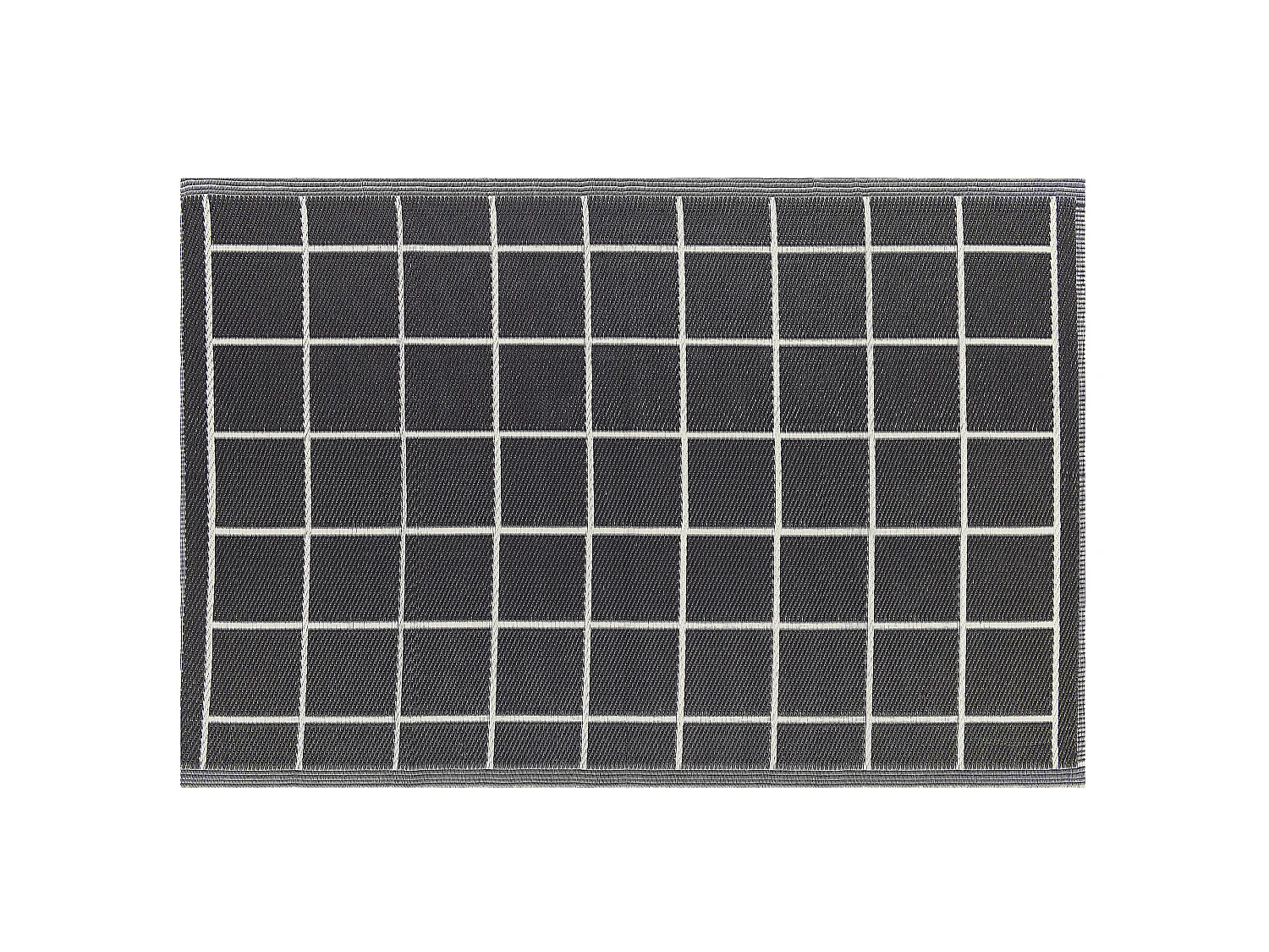 Tapis d'extérieur RAMPUR Noir 120 x 180 cm