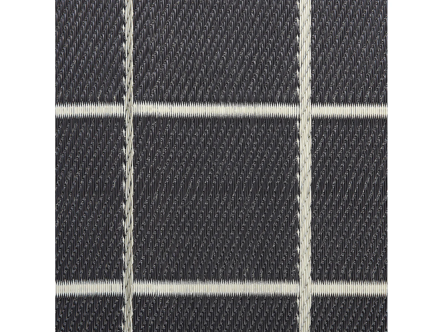 Tapis d'extérieur RAMPUR Noir 120 x 180 cm