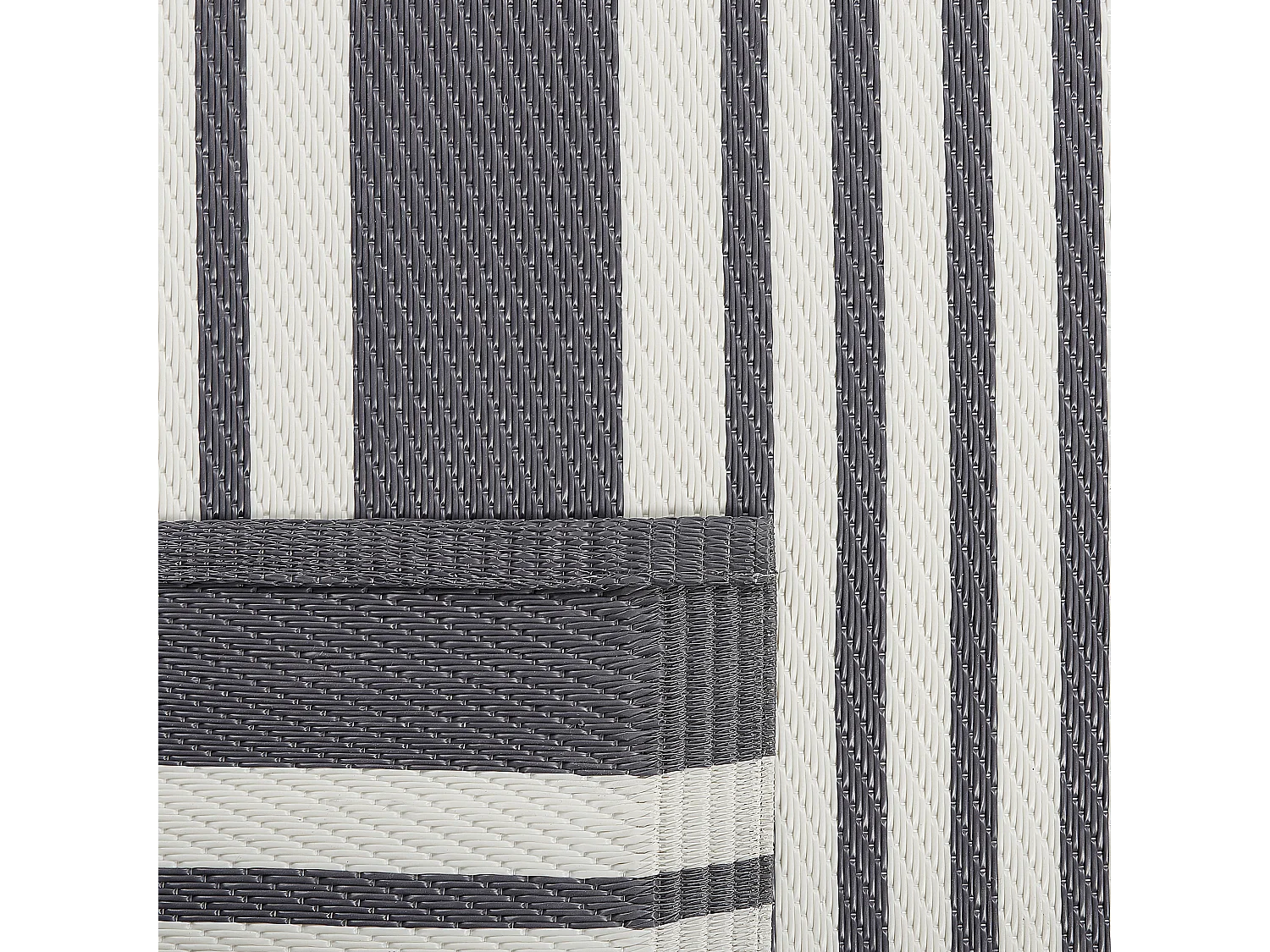 Outdoorteppich DELHI 120 x 180 cm Schwarz