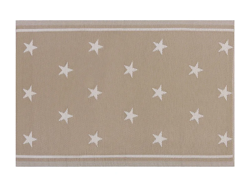 Tapis d\'extérieur LATUR Beige sable 120 x 180 cm