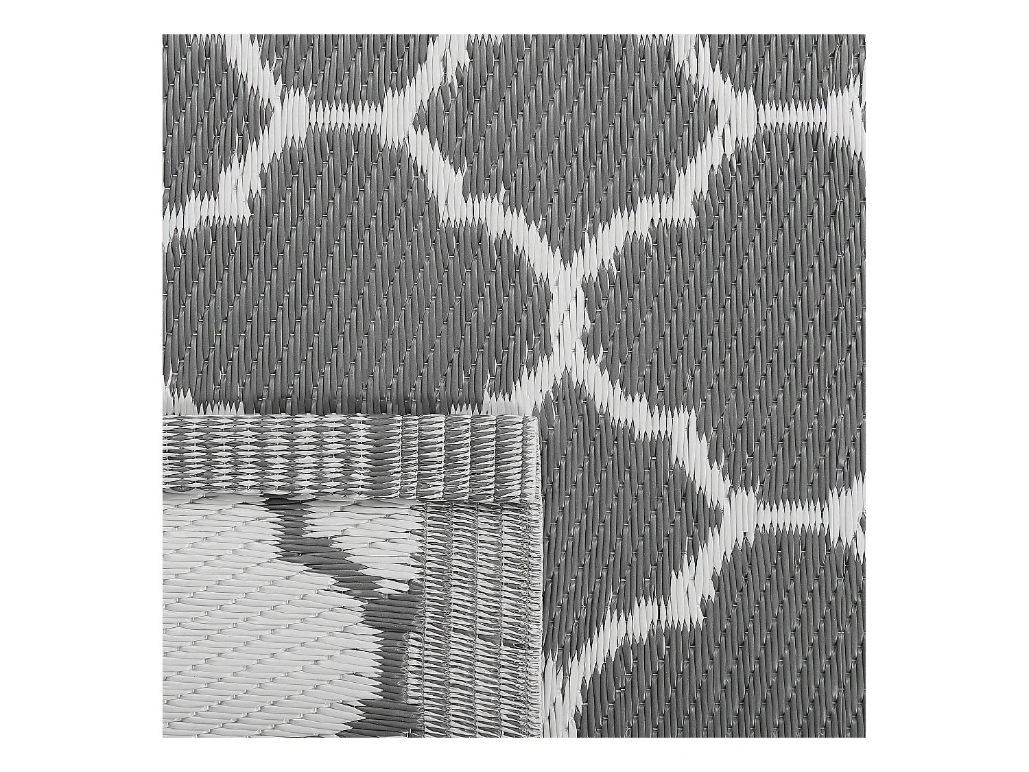 Alfombra de exterior SURAT 120 x 180 cm Gris