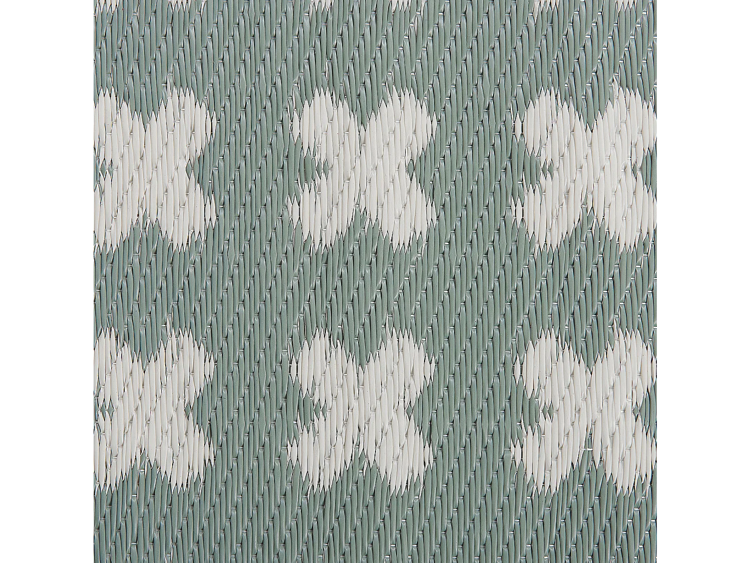 Rechteckiger Outdoor-Teppich in Hellgrün mit modernem Muster 90x180 cm Rohtak