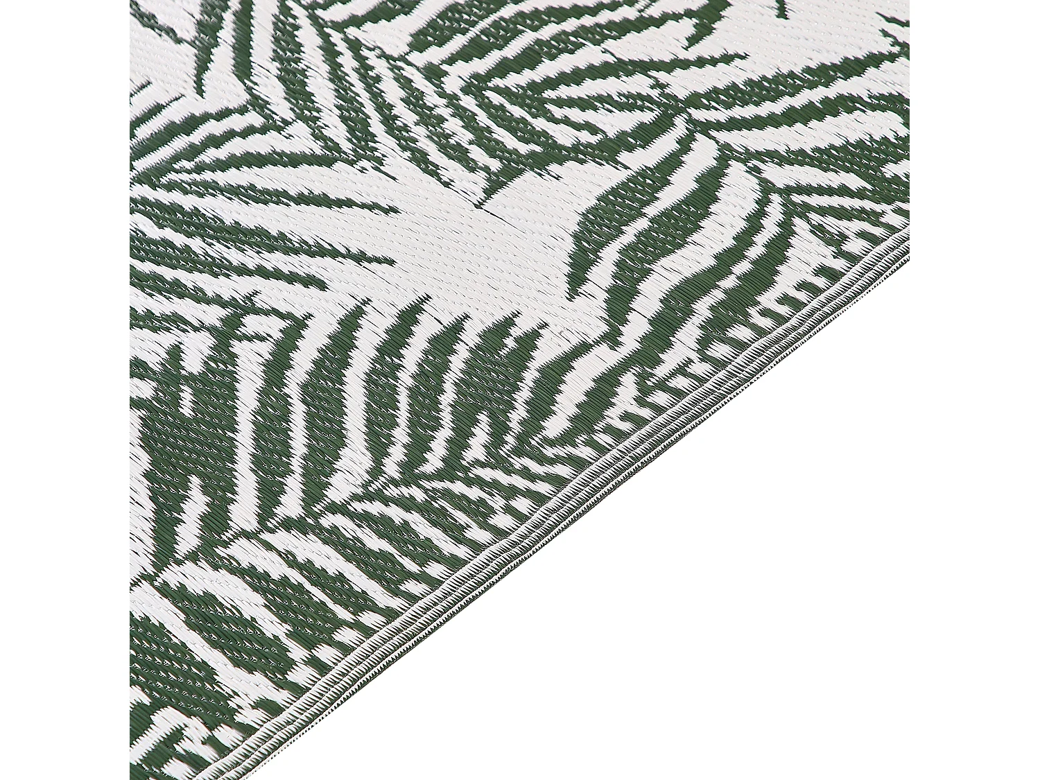 Tuintapijt KOTA 120 x 180 cm Donkergroen Dubbelzijdig