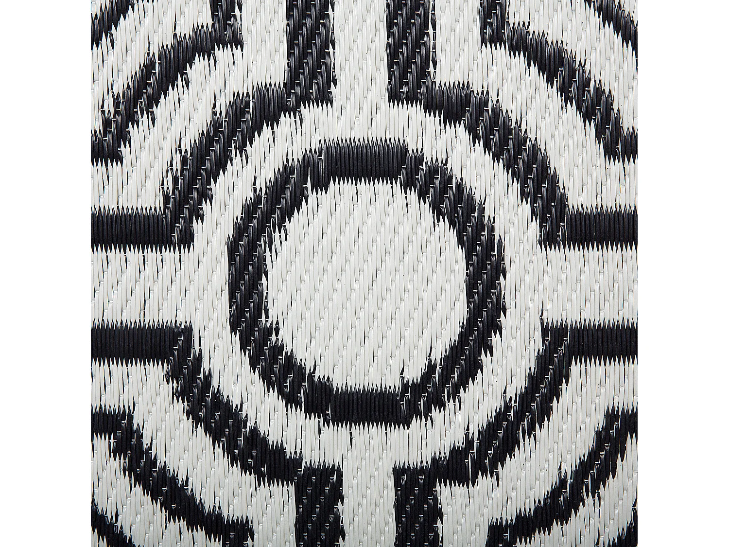 Tapis d'extérieur BIDAR Noir 90 x 180 cm Réversible