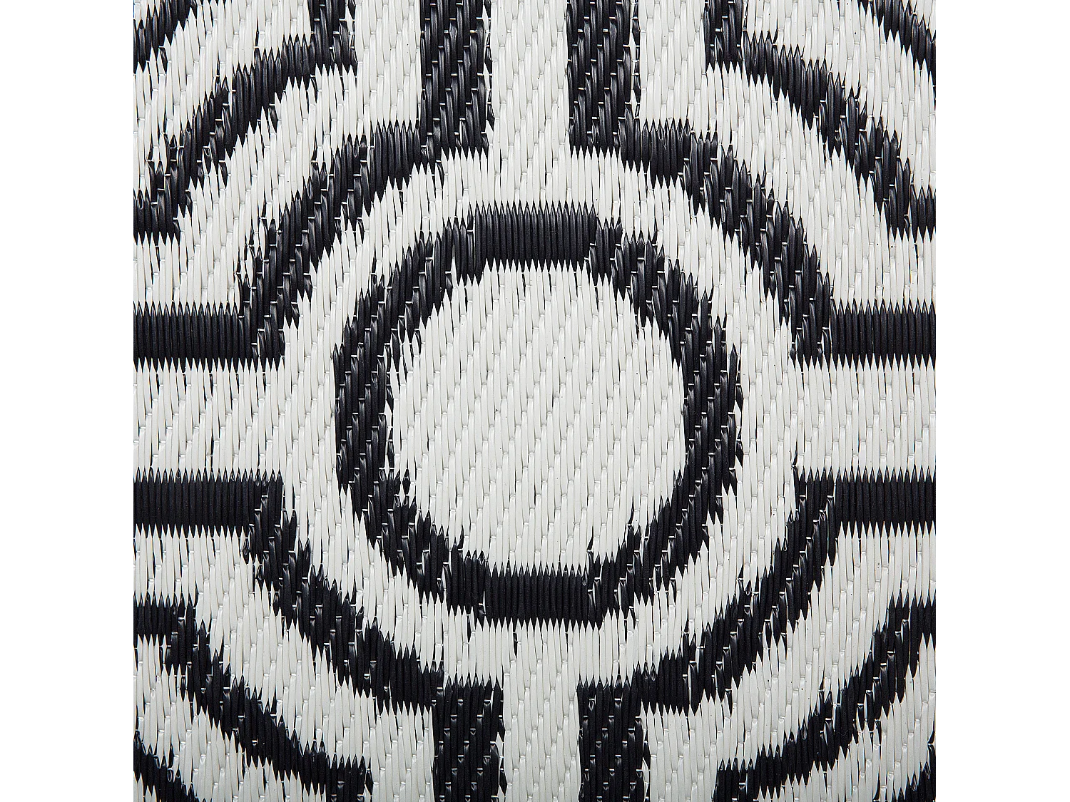 Tapete de exterior BIDAR 90 x 180 cm Preto Reversível