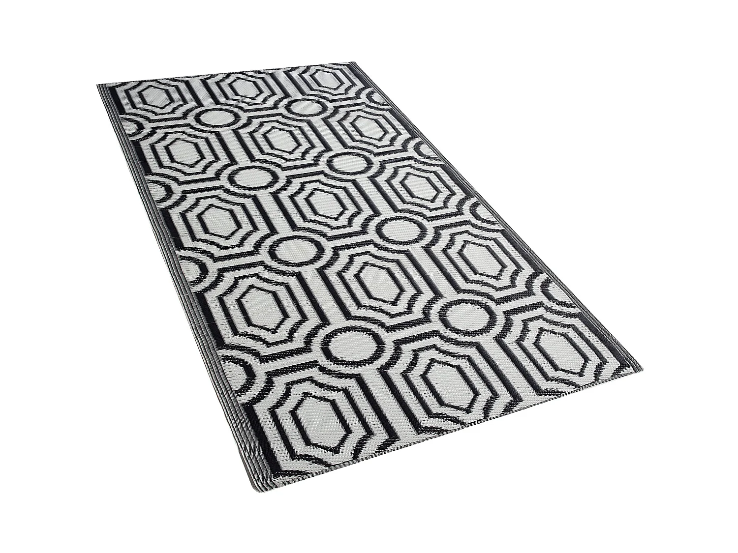 Tuintapijt BIDAR 90 x 180 cm Zwart Dubbelzijdig