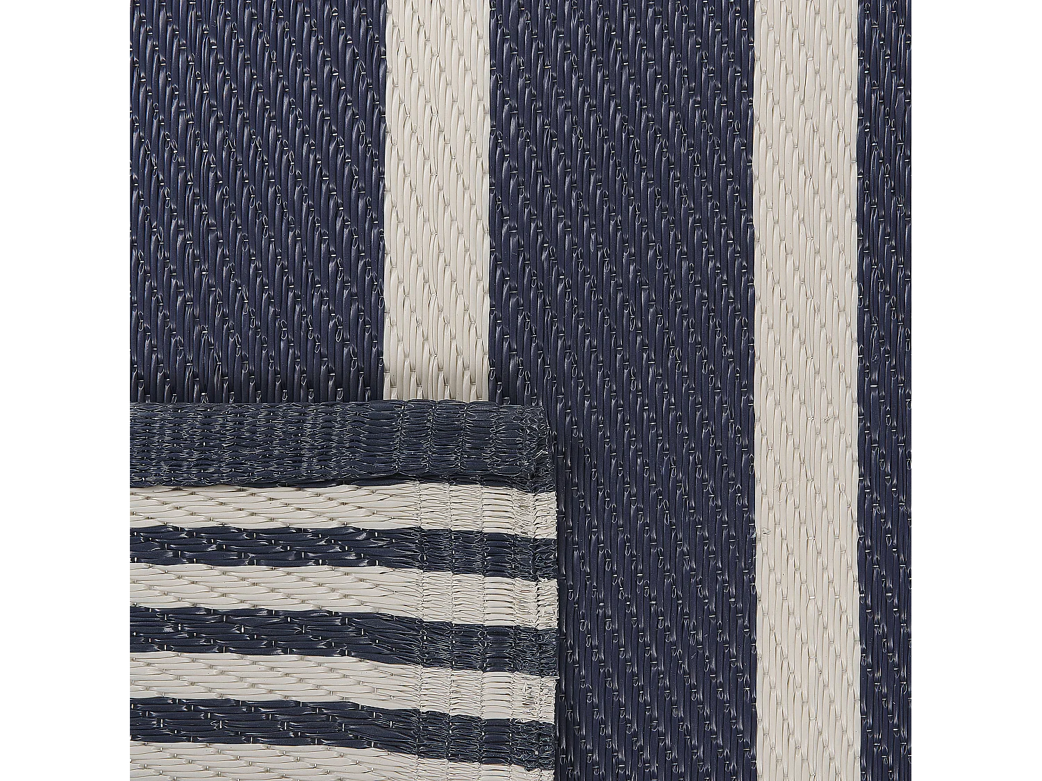 Tapete de exterior HALDIA 120 x 180 cm Azul escuro