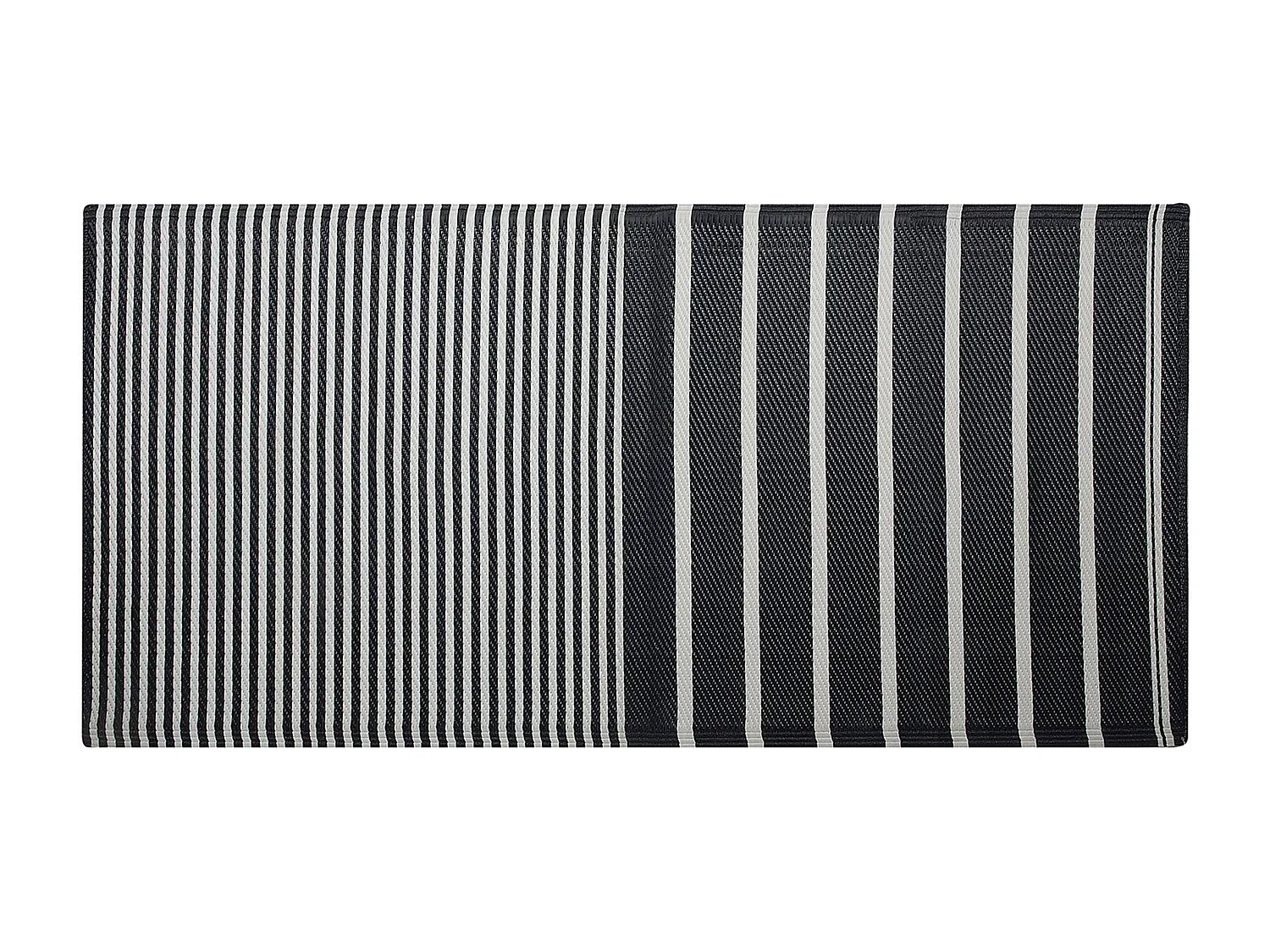 Outdoorteppich HALDIA 90 x 180 cm Schwarz