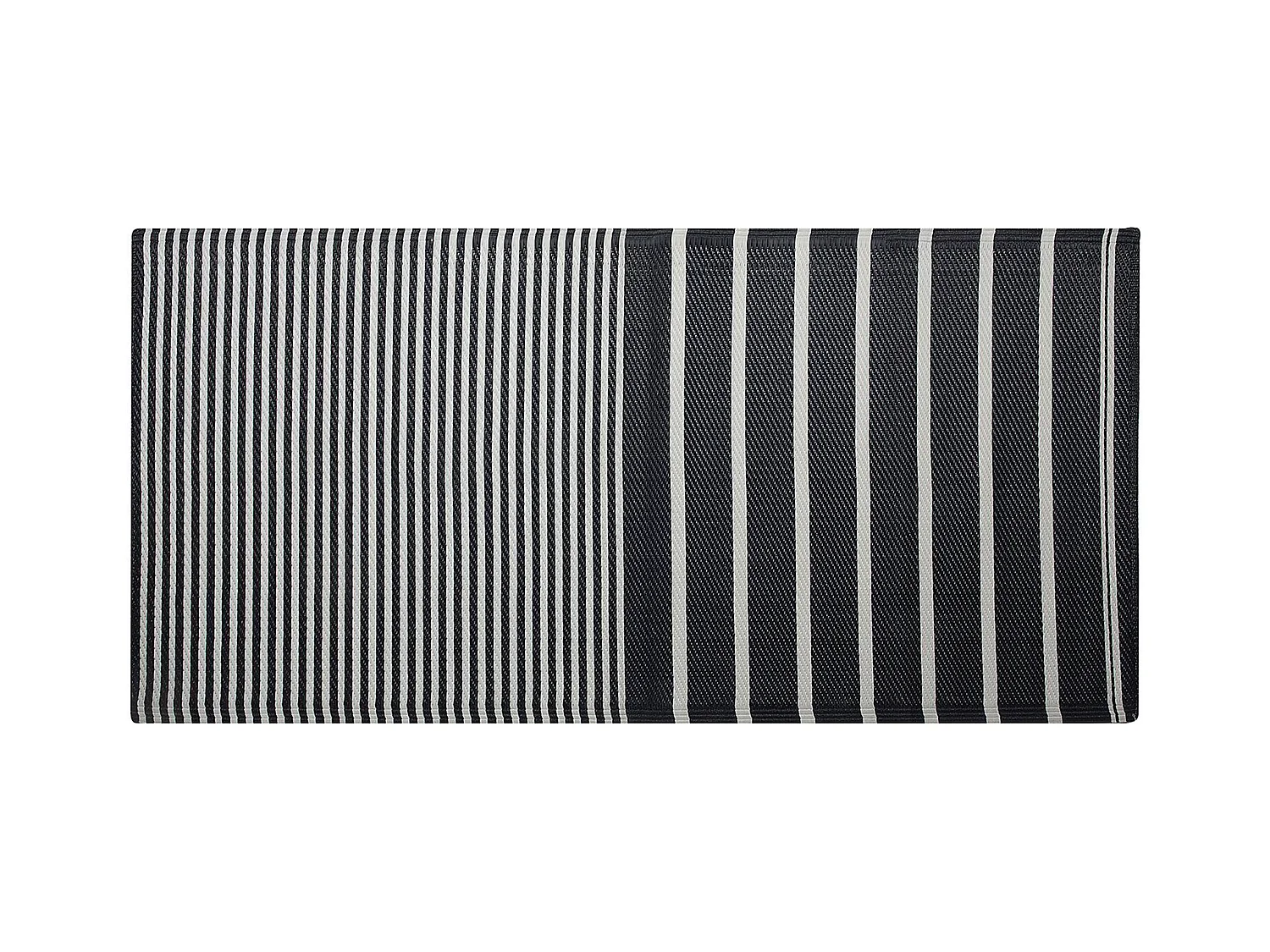 Outdoorteppich HALDIA 90 x 180 cm Schwarz