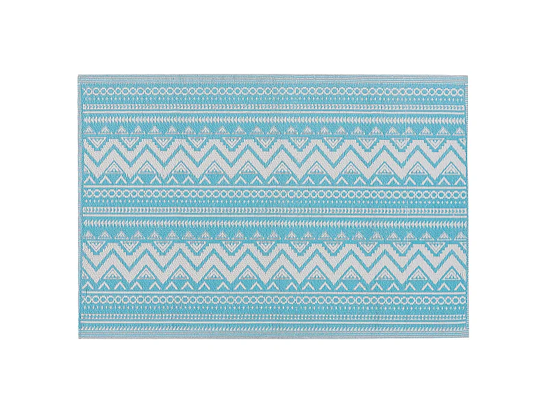 Tapis d'extérieur NAGPUR Turquoise 120 x 180 cm