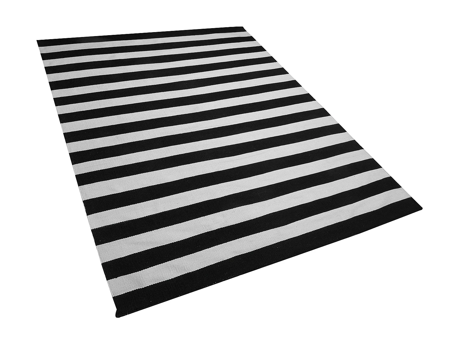 Tapete de exterior TAVAS 160 x 230 cm Preto/Branco