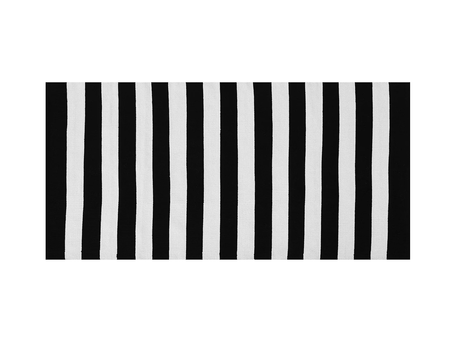 Tapis d'extérieur TAVAS Noir/blanc 80 x 150 cm