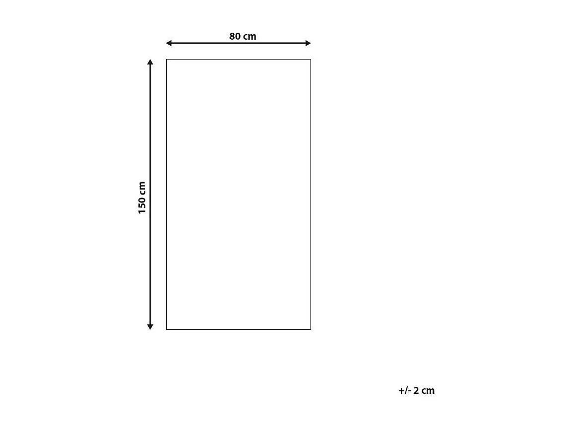 Tapis d'extérieur TAVAS 80 x 150 cm Noir/blanc