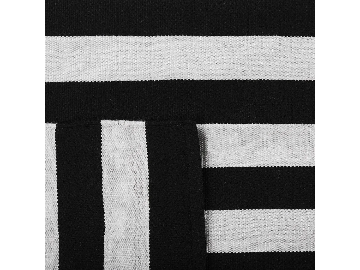 Tapis d\'extérieur TAVAS Noir/blanc 80 x 150 cm