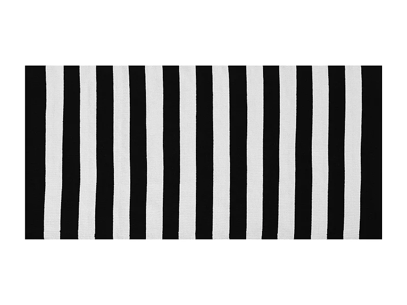 Dywan zewnętrzny 80 x 150 cm czarno-biały TAVAS