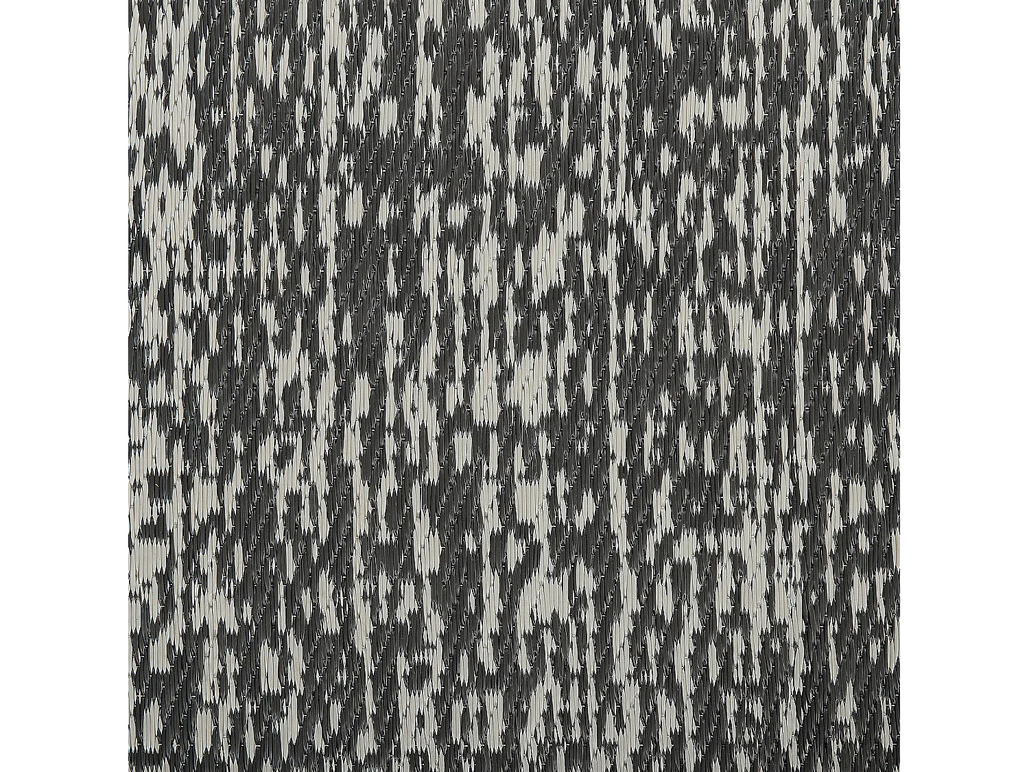 Outdoor Teppich schwarz/weiß 120x180 cm Bodenschutzmatte Kunststoffmatte Ballari