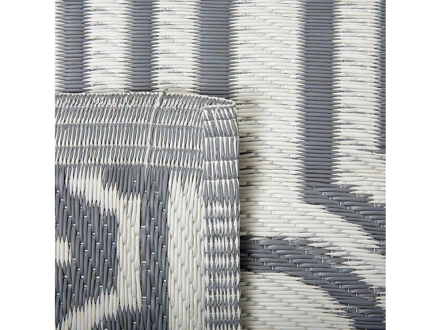 Tuintapijt BIDAR 90 x 180 cm Grijs Dubbelzijdig