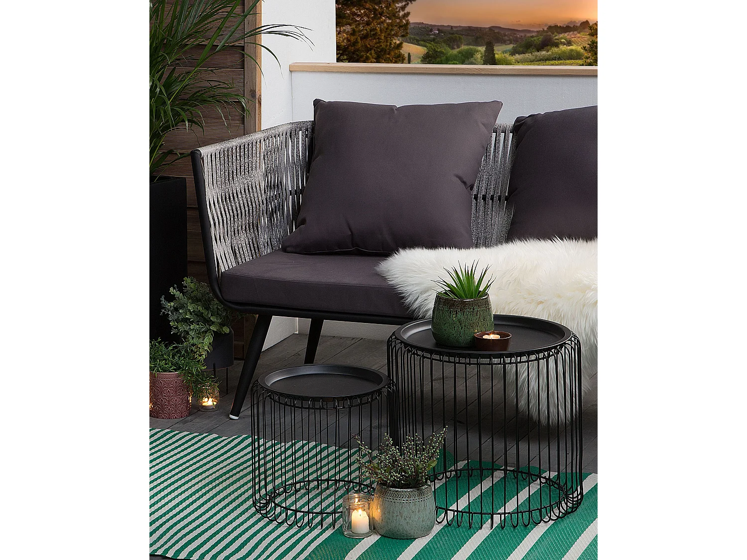 Tapis d'extérieur HALDIA Vert 90 x 180 cm