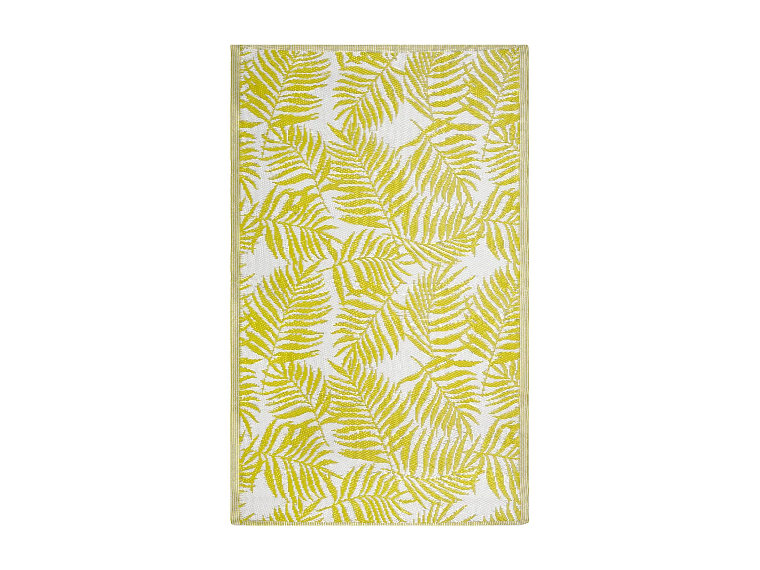 Tapete de exterior KOTA 120 x 180 cm Amarelo Reversível