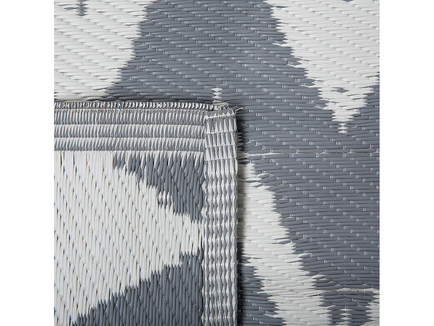 Outdoor Teppich grau 90x180 cm Bodenschutzmatte Kunststoffmatte Sirsa