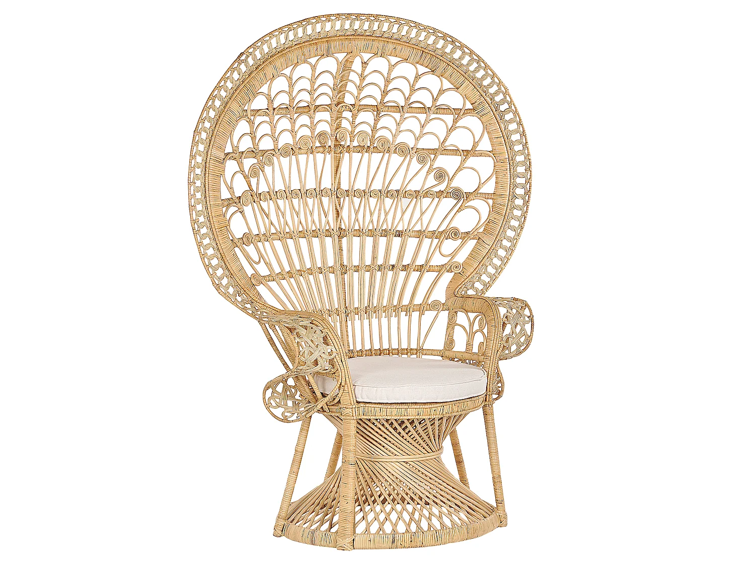 Sedia Peacock EMMANUELLE Rattan Naturale
