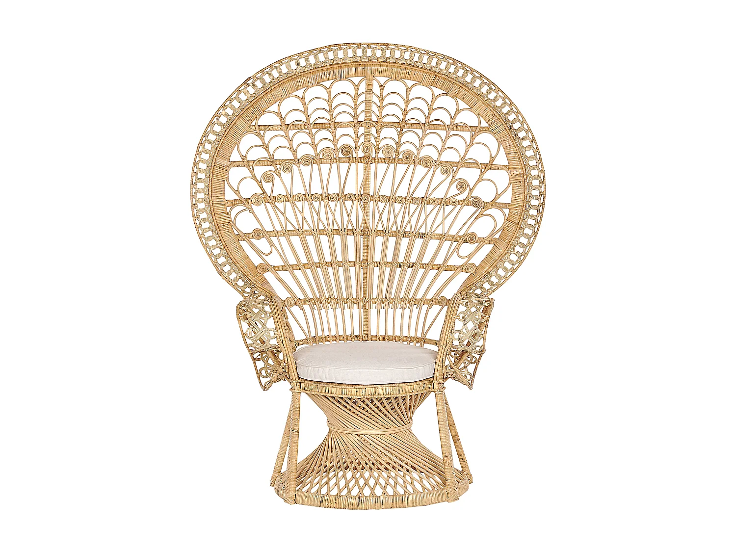 Sedia Peacock EMMANUELLE Rattan Naturale