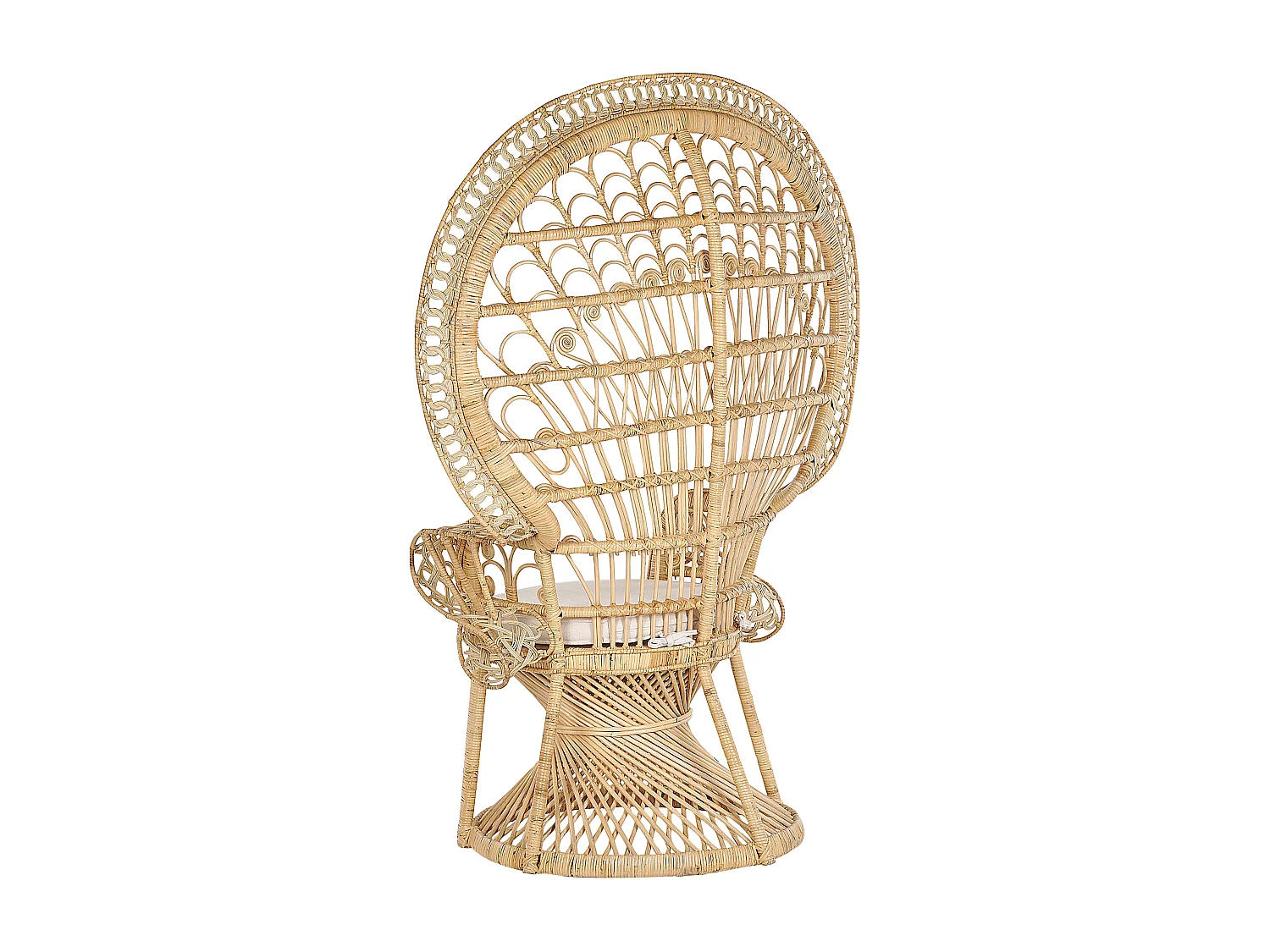 Sedia Peacock EMMANUELLE Rattan Naturale