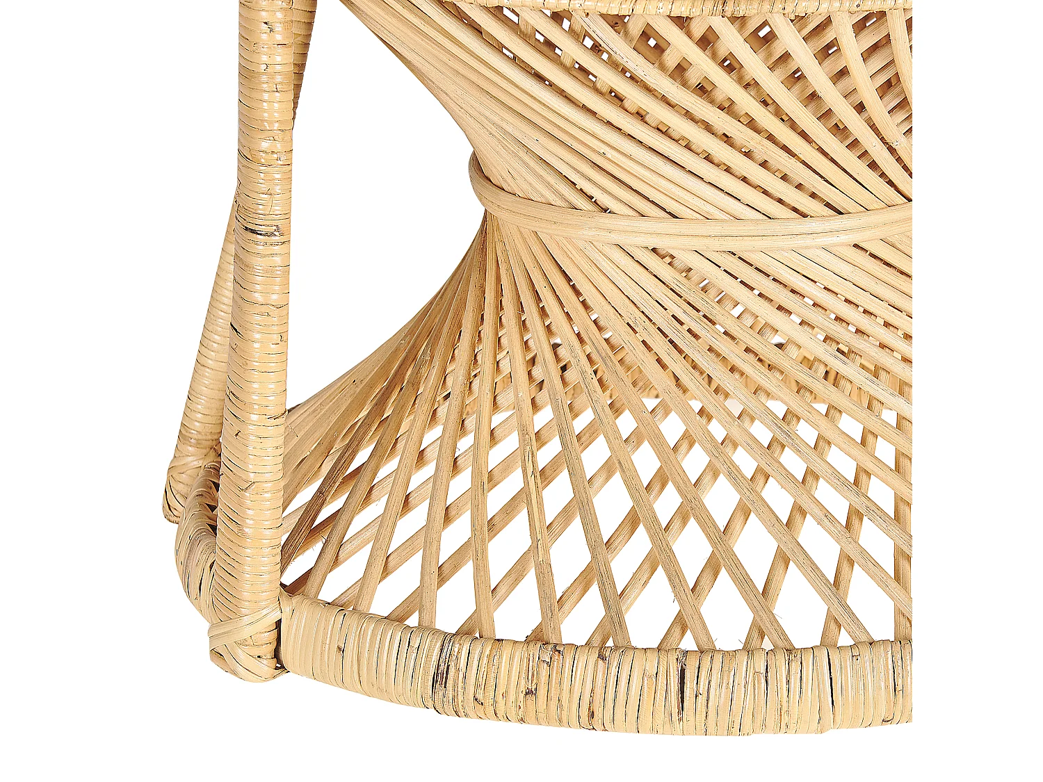 Chaise paon EMMANUELLE Rotin Naturel