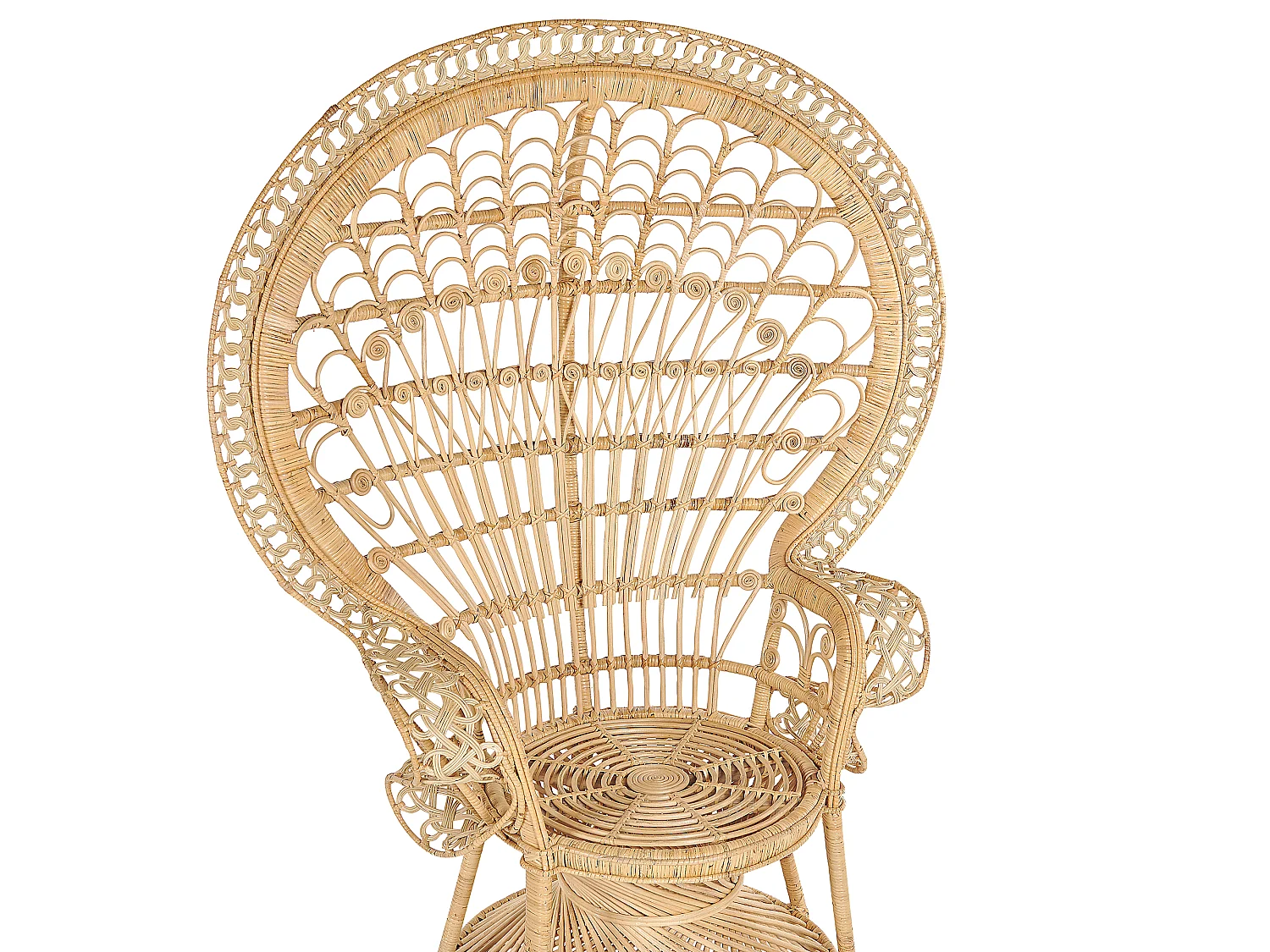 Pfauenstuhl EMMANUELLE Rattan Naturfarben