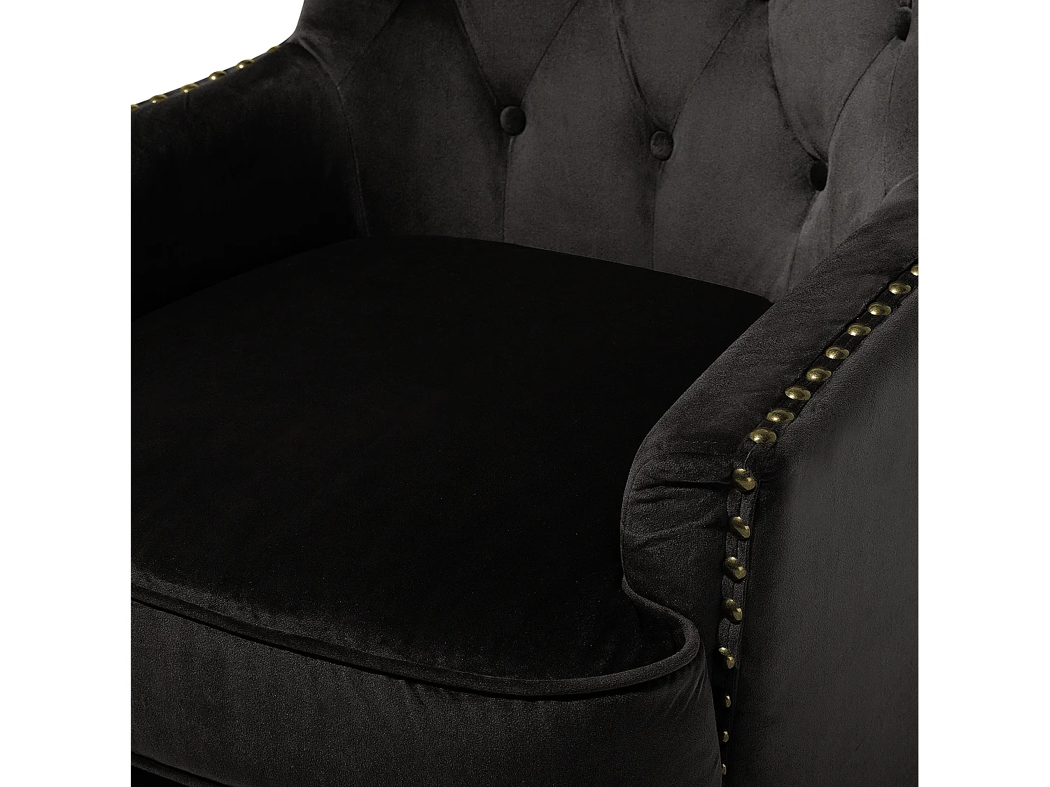 Fauteuil VIBORG II Velours Noir