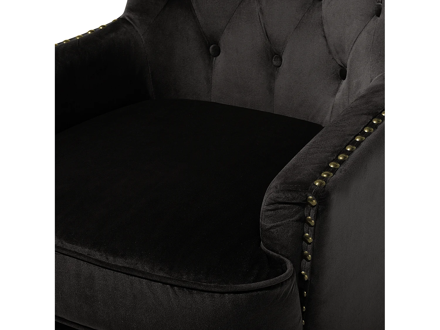 Fauteuil VIBORG II Velours Noir