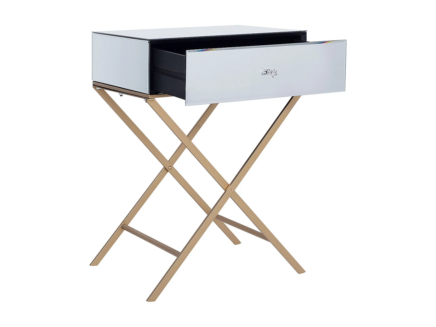 Beistelltisch VIVY Glas Silber