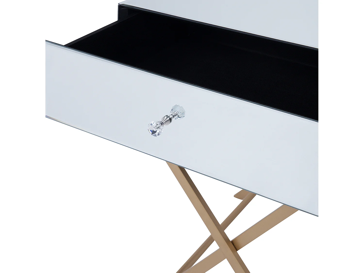 Beistelltisch VIVY Glas Silber