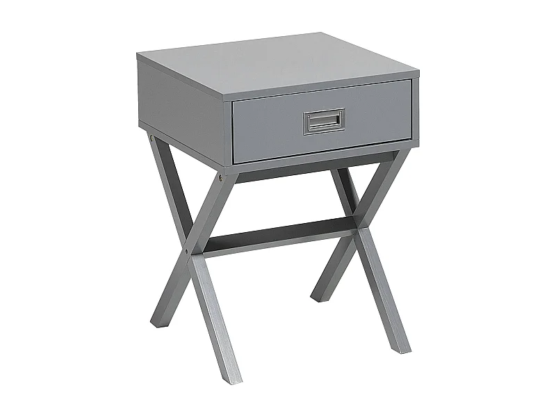 Comodino 1 cassetto MONROE Grigio